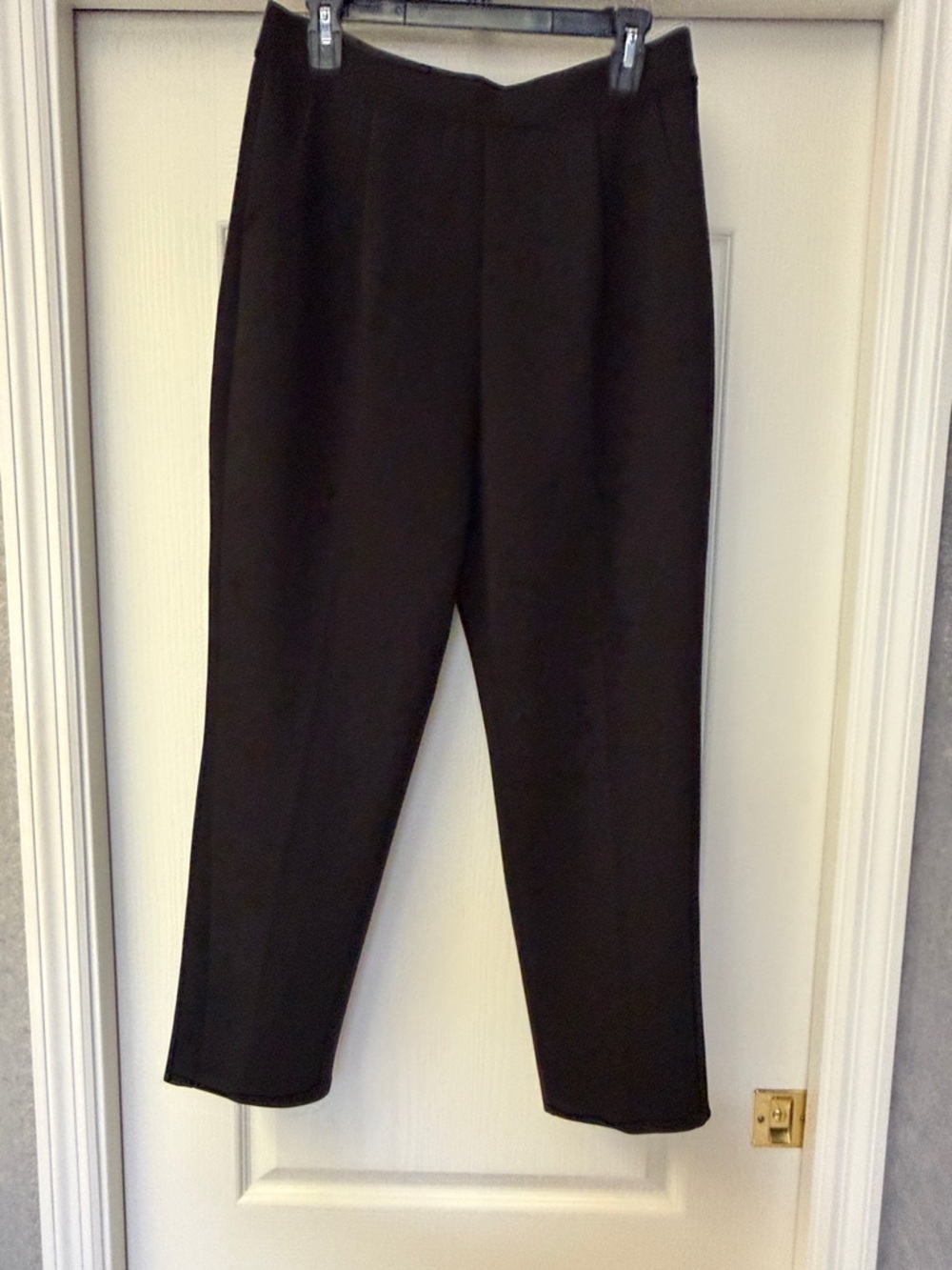 NWT HALARA Flex High-Waist Tapered Leg Black Dress Pants